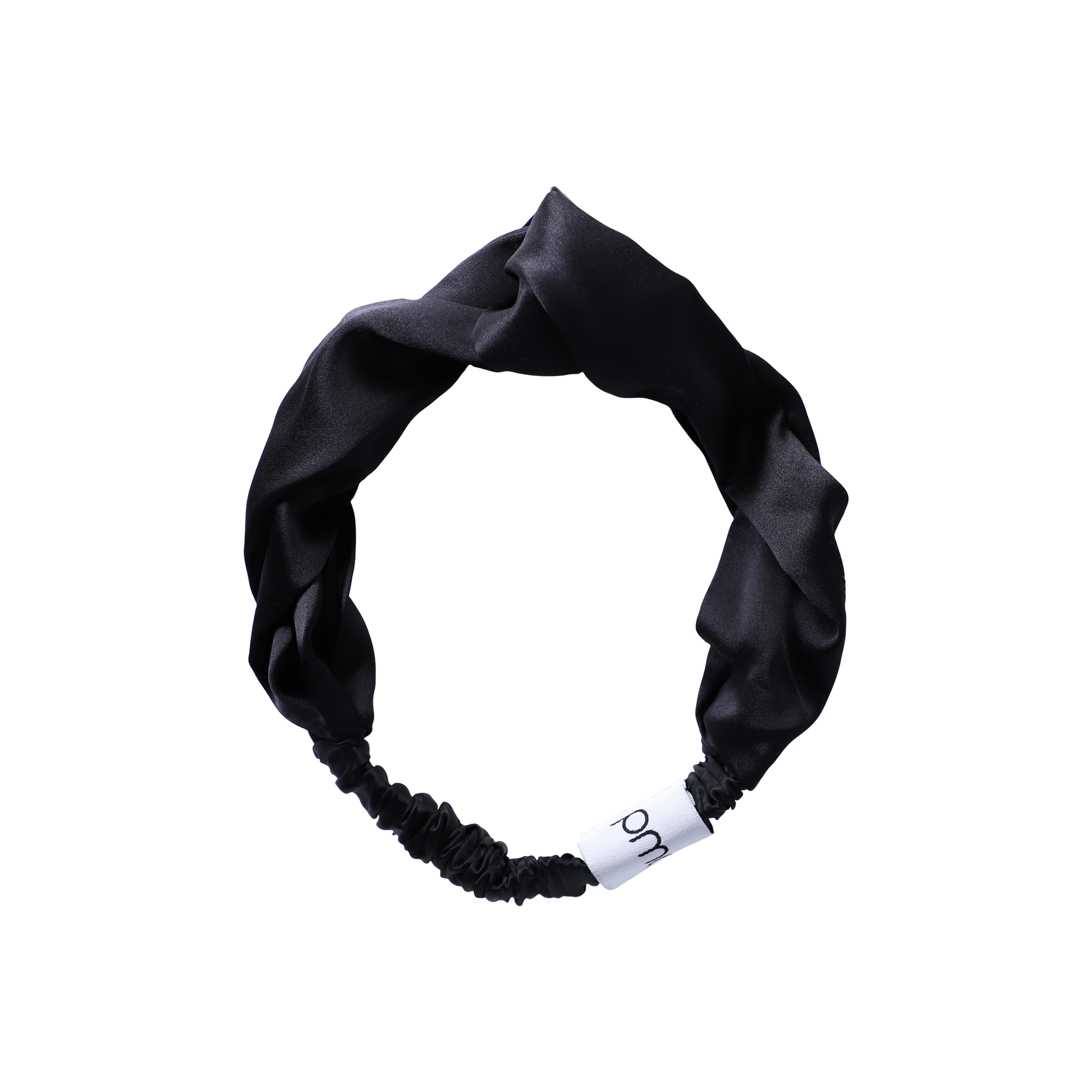 5008-HBBLACK?silversilk headband in black