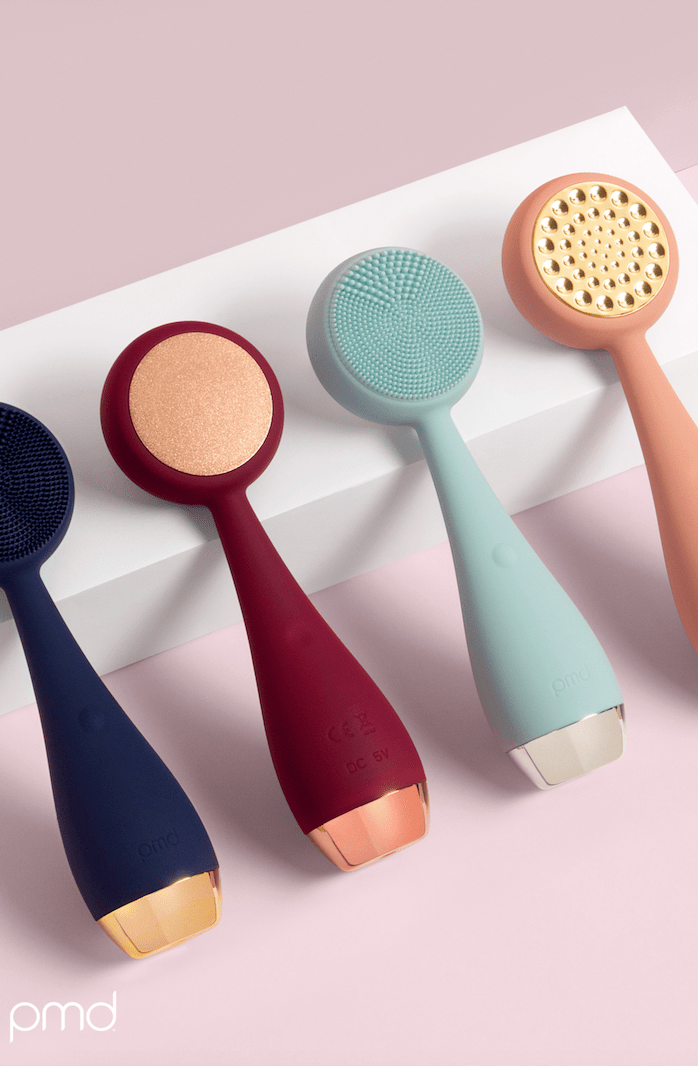 Various PMD Clean facial cleansing devices from PMD Beauty, including Pro and Precious Metals models.