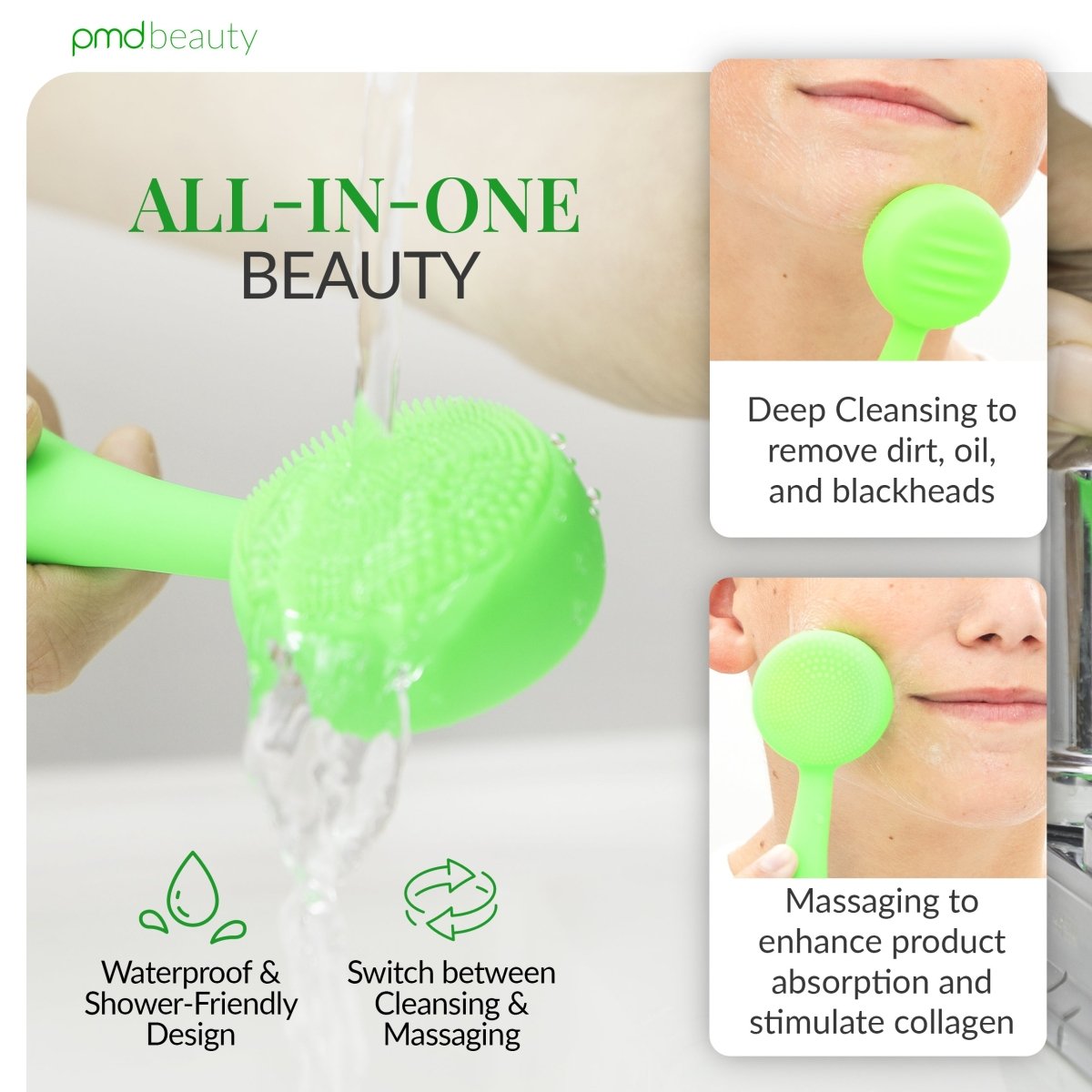 Premium Men's Face Cleanser Brush - PMD Clean For Men | PMD Beauty