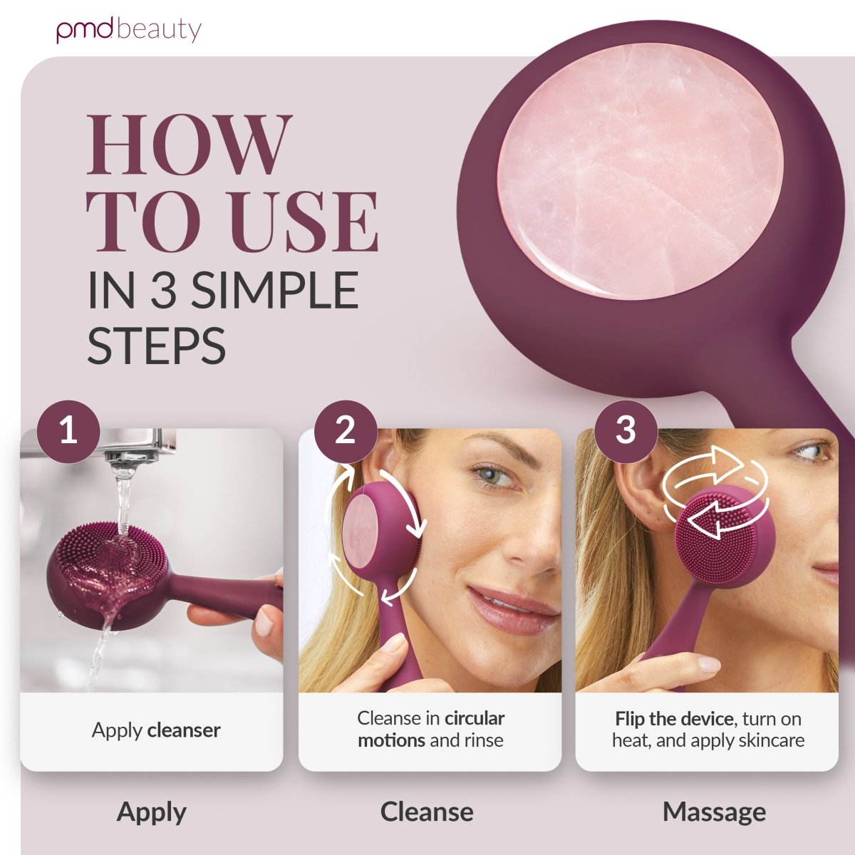 Rose Quartz Cleansing - PMD Clean Pro RQ | PMD Beauty