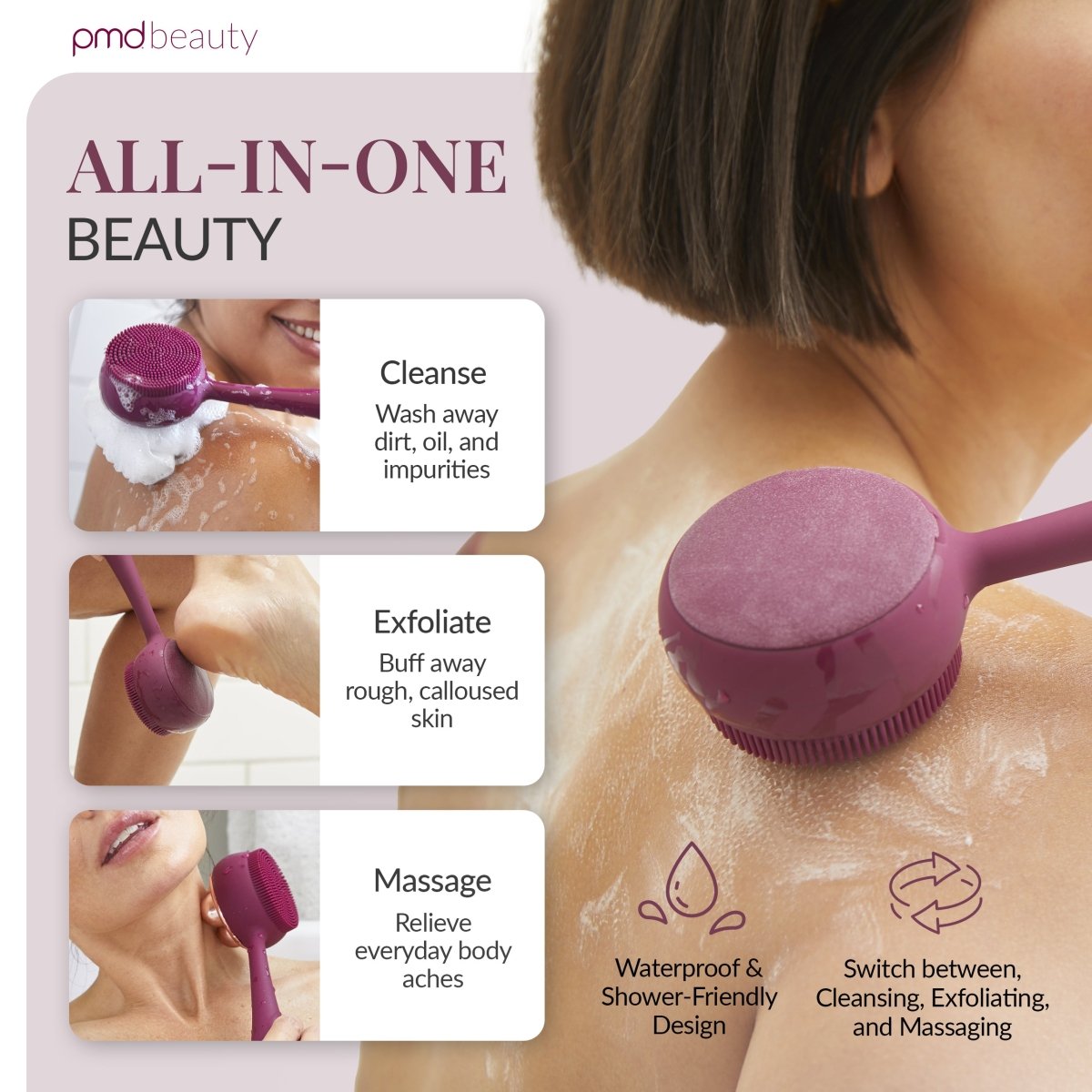 Body Cleansing Brush - Ultimate Exfoliator Tool | PMD Beauty
