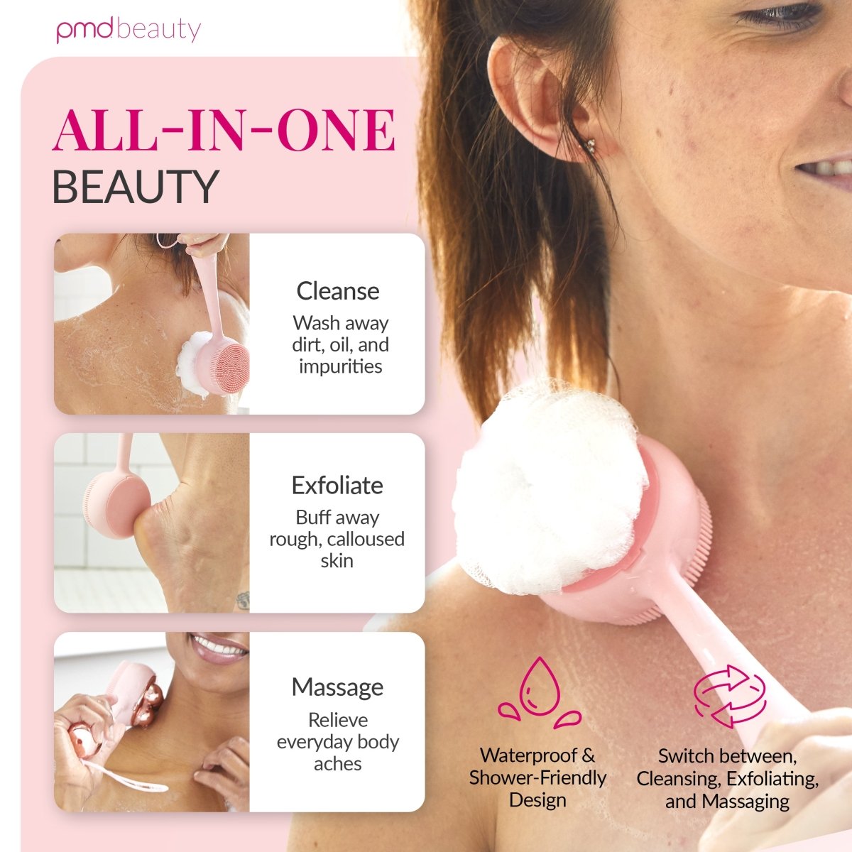 Body Cleansing Brush - Ultimate Exfoliator Tool | PMD Beauty