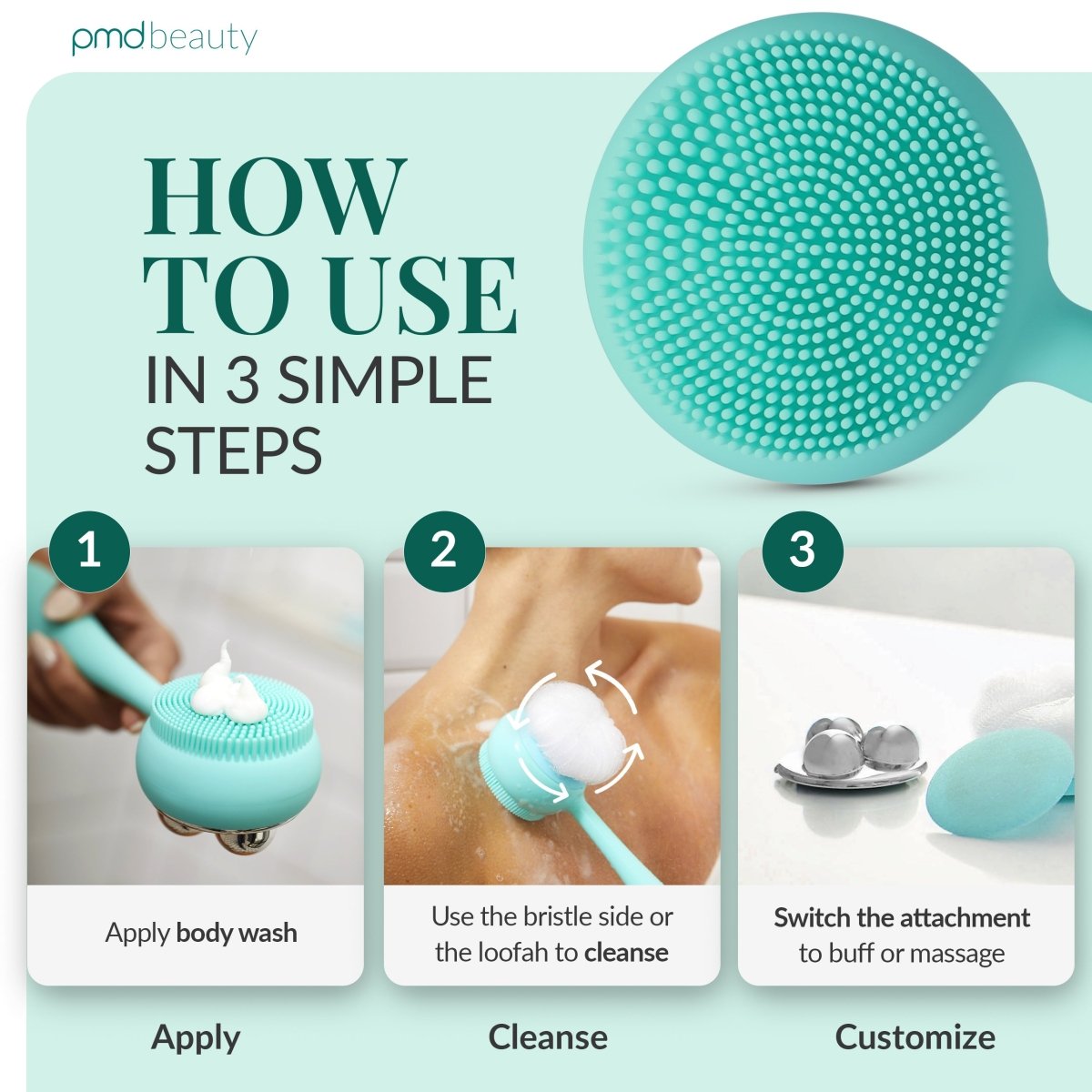 Body Cleansing Brush - Ultimate Exfoliator Tool | PMD Beauty