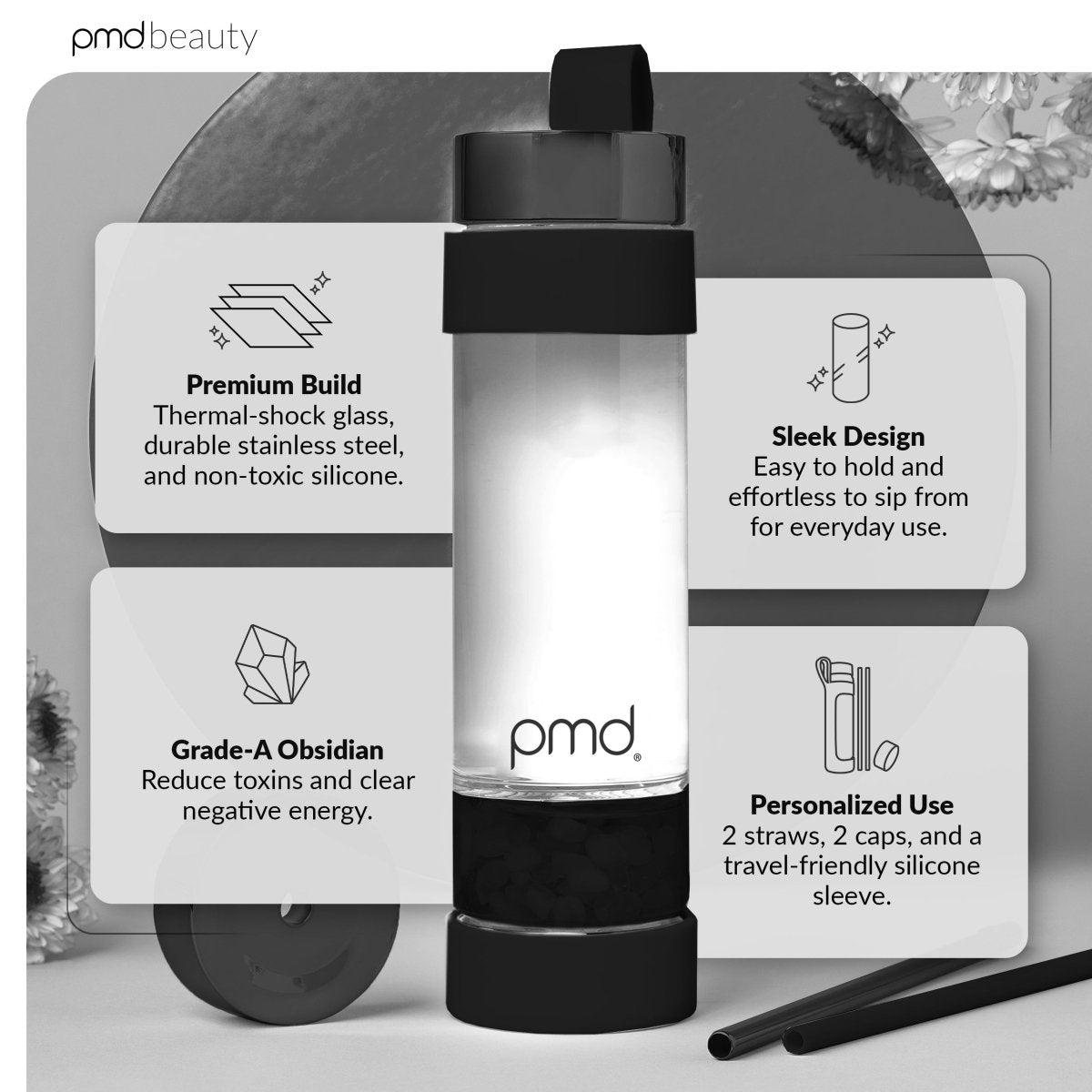 PMD Aqua Water Bottle with Accessories