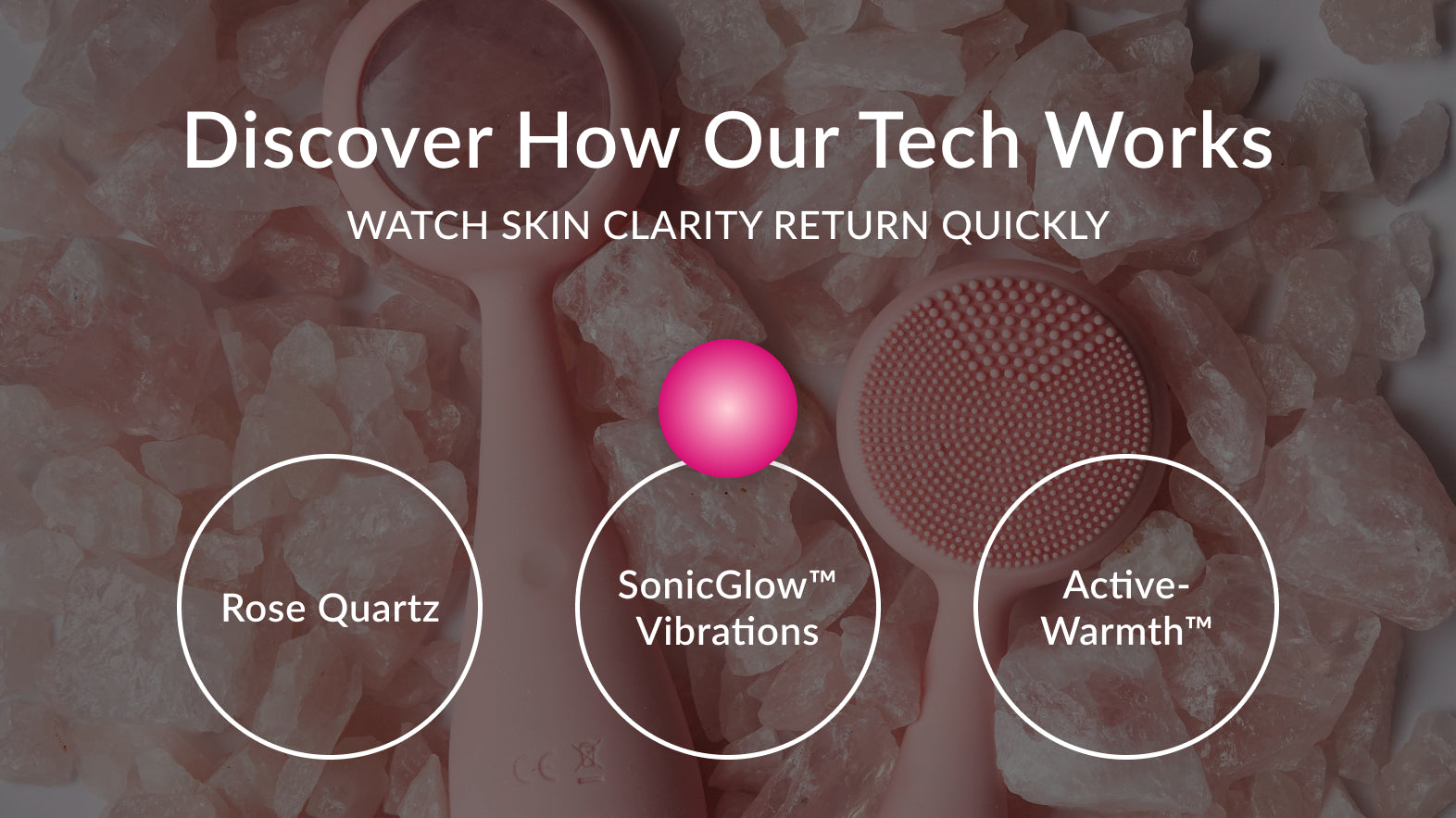 Signature Facial Fixer | Rose Quartz Cleanser Device PMD Beauty Signature Facial Fixer | Rose Quartz Cleanser Device PMD Beauty