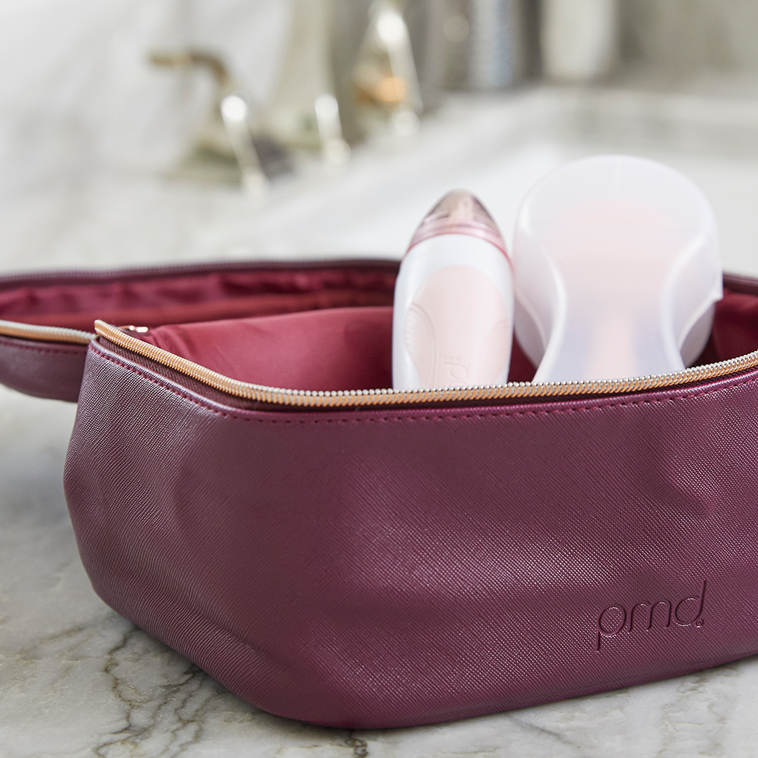 4002-CASE?Blush Personal Microderm Pro and PMD Clean in storage case in a Waldorf makeup bag