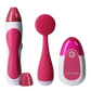 beauty_kit_pink_new?Personal Microderm Pro in Pink, PMD Kiss in Pink, and PMD Clean in Pink