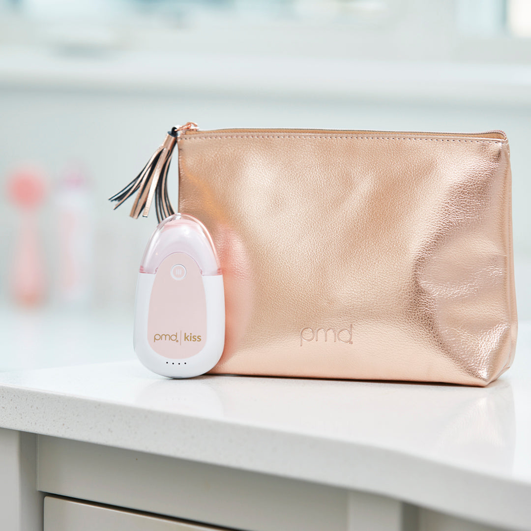 5005?Kennedy bag on counter with PMD Kiss in blush 