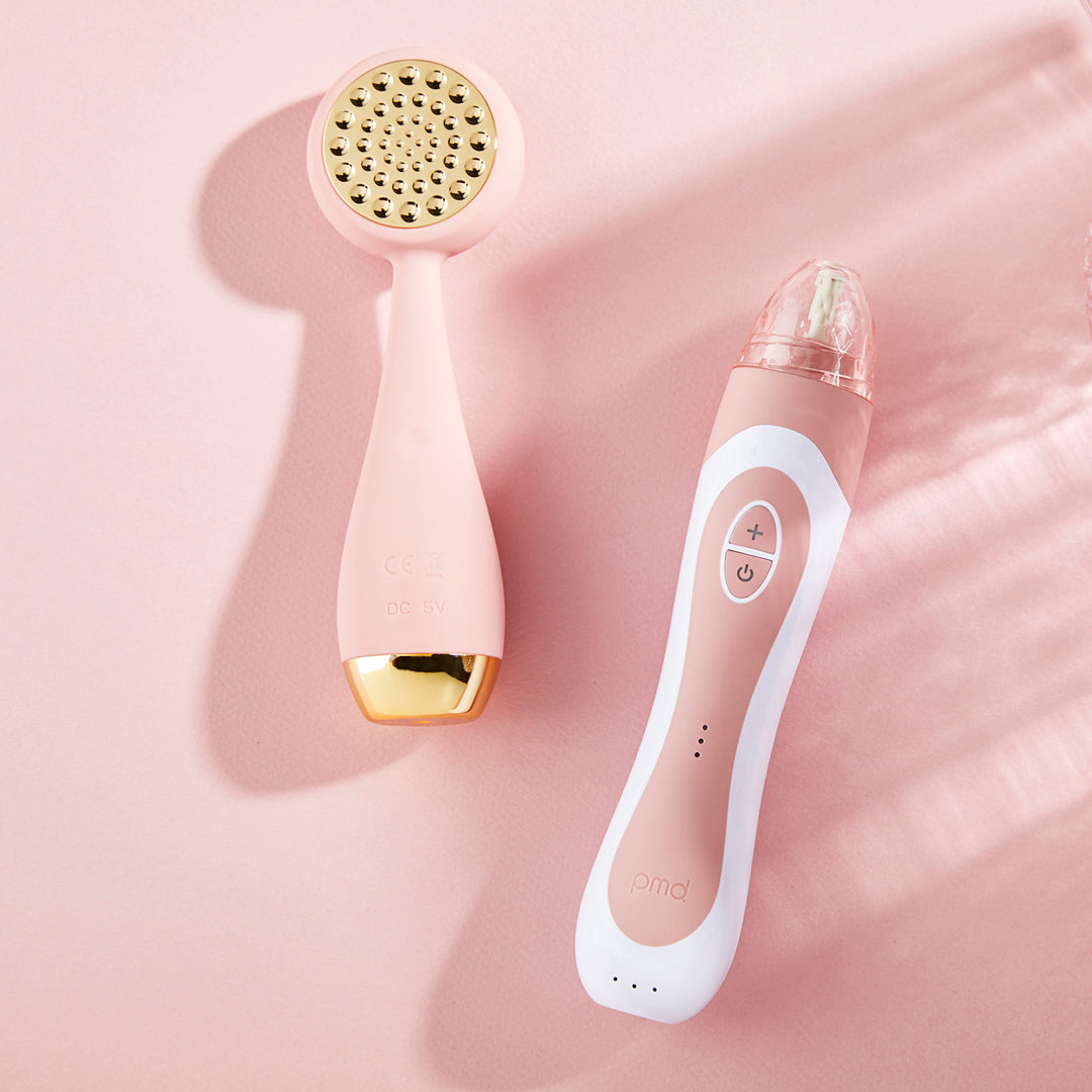 hover-image?Personal Microderm Elite Pro in Rose with PMD Clean Pro  Gold