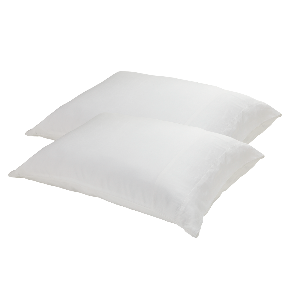 449269?2 silversilk pillowcases in white