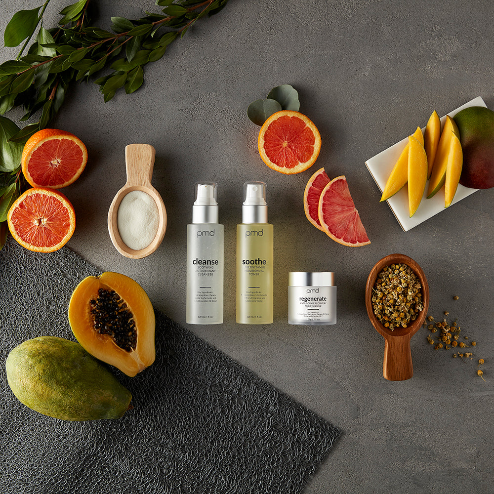 2877?Daily Cell Regeneration System with ingredients including oranges, papaya, chamomille, and mango