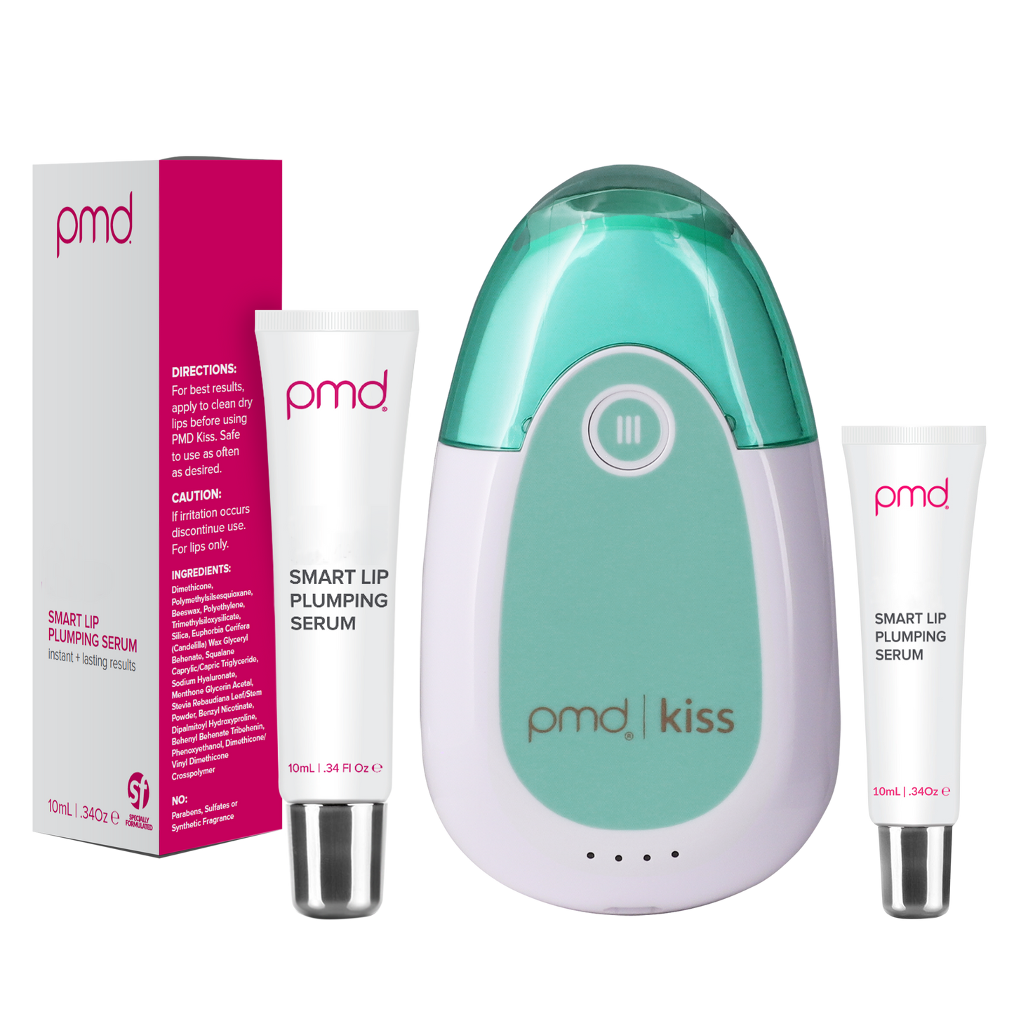 BNDL_plumped_teal?PMD Kiss System in Teal & Smart Lip Plumping Serum